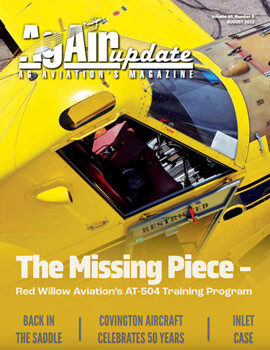 AgAir Update magazine article about Air Tractor 504 training program with Red Willow Aviations